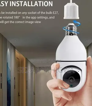 Kamera ya CCTV ya Balbu Mpya - Wireless WiFi