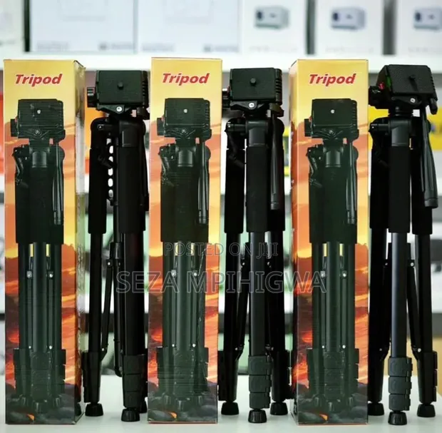 Heavy Duty Tripod Stand for Camera, Phone, Light - 1