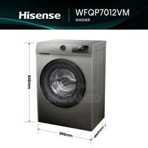 Mashine ya Kufulia Hisense 7Kg Front Loader na Inverter