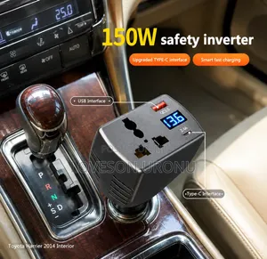 150W Car Power Inverter na USB QC3.0 & Type-C
