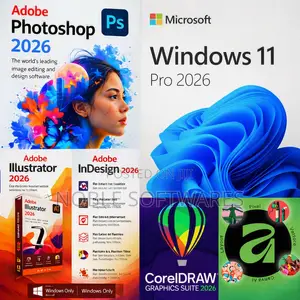 Windows 11 Pro 2026 + Ufungaji Programu za Graphics Design