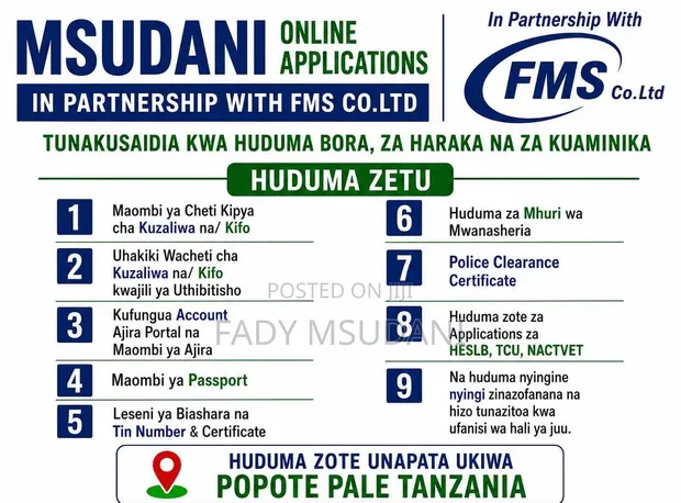 Huduma za Maombi ya Vyeti RITA - 1