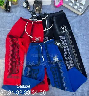 New Lv Fashion Casual Big Tempered Track Pants