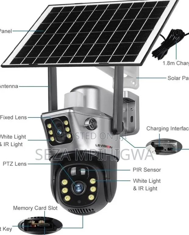 Kamera ya CCTV ya Nje Mpya na WiFi & SIM Kadi - 1