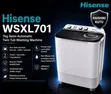 Hisense 7kg Top Load Semi-Automatic Washing Machine (WSXL701) - 1