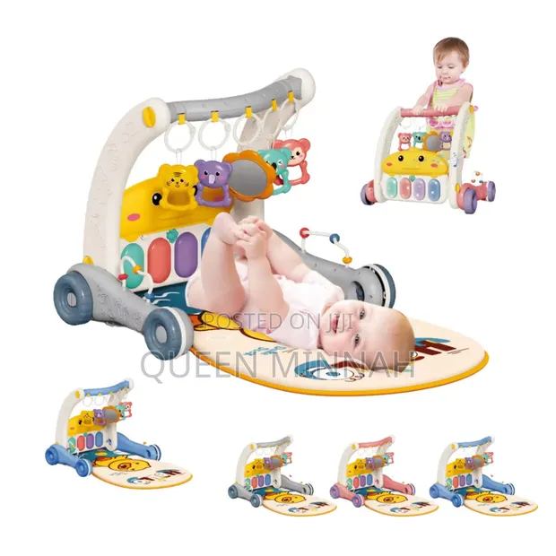 2-in-1 Baby Piano Play Mat and Walker - 1