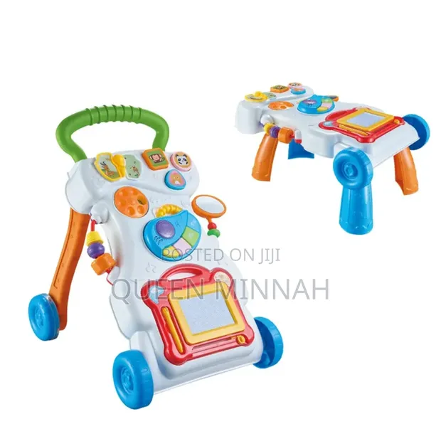 2-in-1 Learning Push Walker and Activity Table - 1