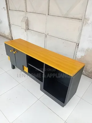 Wood-Mode TV Stand - Brown and Black, Brand New