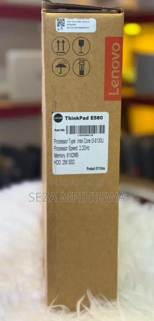 Laptopi ya Lenovo ThinkPad E580 - 8GB RAM, 256GB SSD - 1