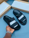 Prada Milano Double Strap Sliders - Black - 4