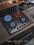 Digiwave Built-in 3 Gas + 1 Electric Hotplate - 1