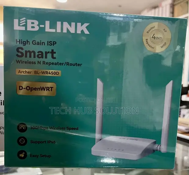 LB-Link BL-WR450D High-Gain Smart Wi-Fi Router - 1