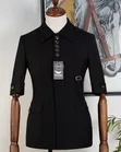 Five Button Black Suit - 2