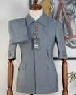 Five Button Grey Suit - 2