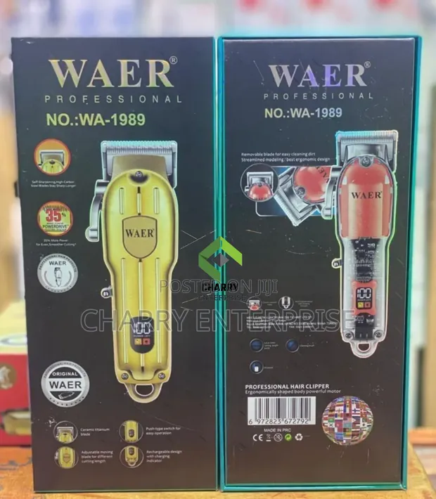 Rechargeable WAER Professional Hair Clipper - 1