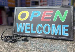 Bolton LED Light Display Signboard - Open Welcome