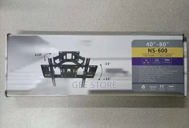 NS-600 Full Motion TV Wall Mount Bracket (40-80 Inch) - 1