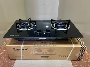 Pinetech PT-B1002 2-Burner Tempered Glass Gas Hob