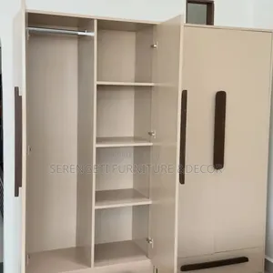 Two-Door Wardrobe - Cream Finish