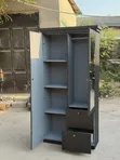 Wood-Mode 2-Door Wardrobe - Black - 3