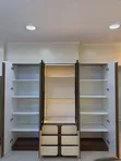 Modern Wardrobe - Cream & Brown - 2