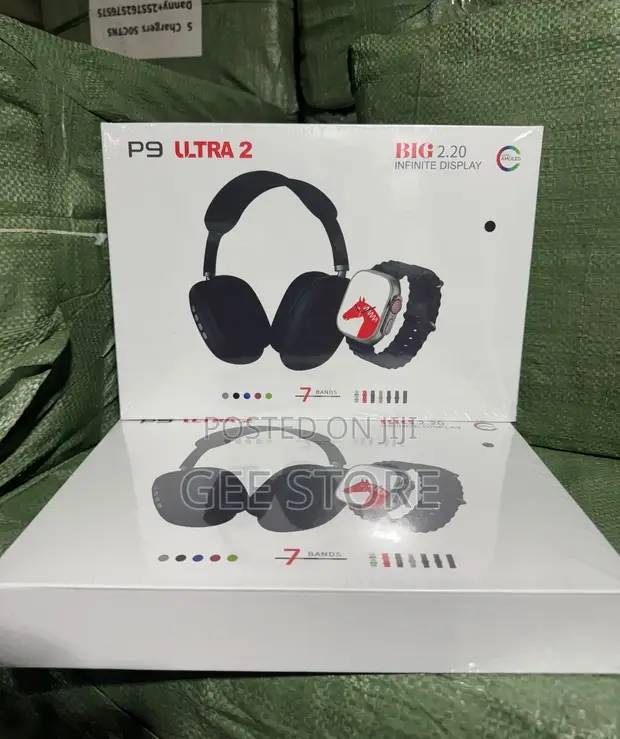 P9 Ultra 2 Wireless Headphones with Smartwatch - 1