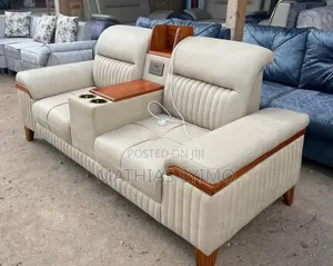 Brand New Sofa Set - Black Faux Leather