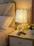 Modern Stylish Bedside Lamp with Crystal-Style Base - 2