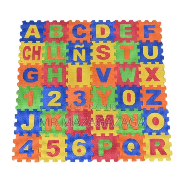 36pcs Number Alphabet Puzzle Foam Play Mats - 1