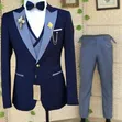 Ricardo Men's Suit - Blue, Brand New - 3