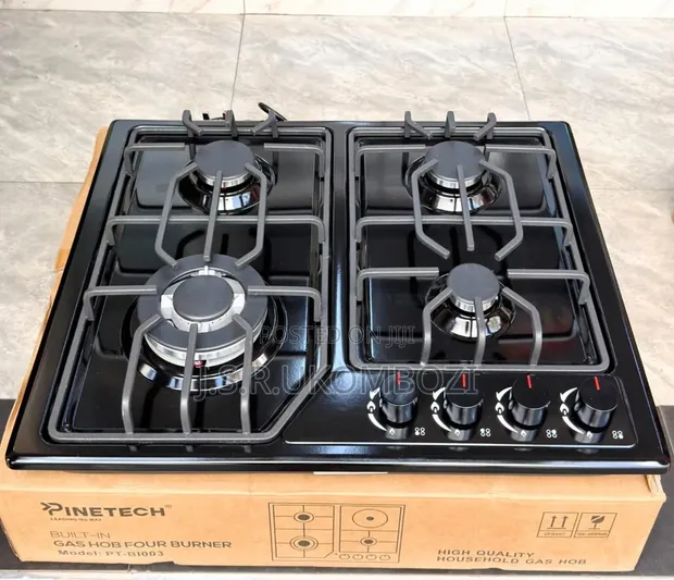 Pinetech Gas Stove PT-B1004 - 4 Burners, Stainless Steel - 1