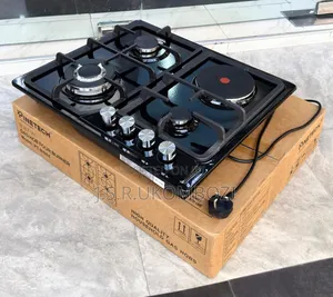 PineTech Electric Gas Stove - 3 Gas Burners, 1 Electric Plate