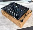 PineTech Electric Gas Stove - 3 Gas Burners, 1 Electric Plate - 2