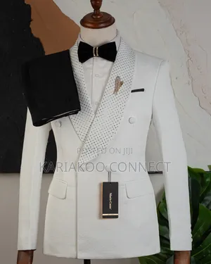 VIP White Men's Suit