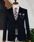 Dark Blue Draft Slim Fit Men's Suit - 1