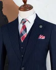 Excellent Blue Men's Suit - 1