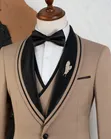 Suti ya Kiume Rangi ya Brown kwa Ajili ya Harusi - 2