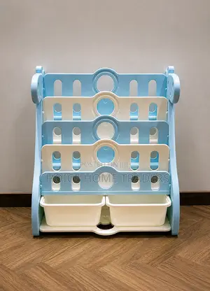 Blue Bookshelf for Kids