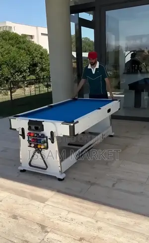 2-in-1 Pool & Air Hockey Table
