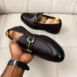 New Pure Leather Shoes - Brown - 1