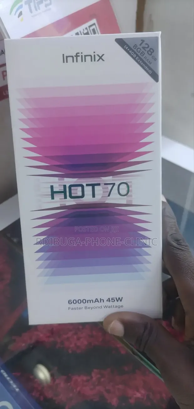New Infinix Hot 70 128GB Gray - 1