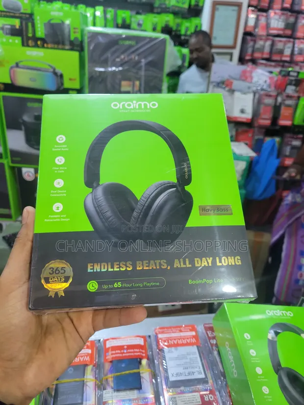 Oraimo BoomPop Lite Headphones - 65 Hours Playtime - 1