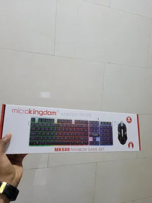 Microkingdom MK688 Rainbow Gaming Keyboard and Mouse Set