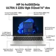 New HP 14-hc0003nia Laptop: Core Ultra 5, 8GB RAM, 512GB SSD - 1