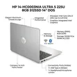 New HP 14-hc0003nia Laptop: Core Ultra 5, 8GB RAM, 512GB SSD - 3