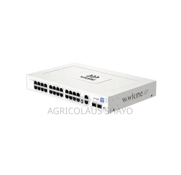 Wi-Tek 24-Port PoE Switch (24x 1Gbps PoE, 2x 1Gbps Uplink, 2x SFP) - 1