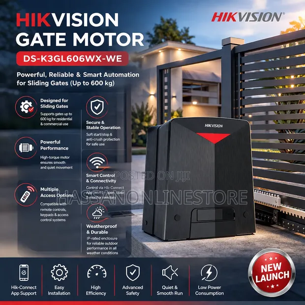 Hikvision DS-K3GL606WX-WE Sliding Gate Opener - 1