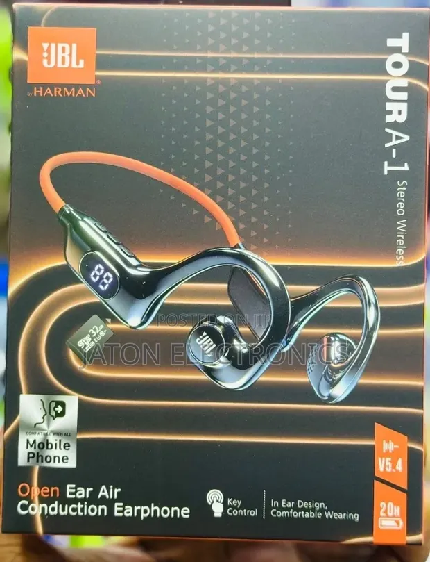 JBL Open Ear Air Conduction Wireless Earphones - 1
