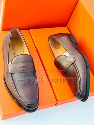 Viatu vya Ngozi vya Calvin Klein vya Wanaume - Rangi 3