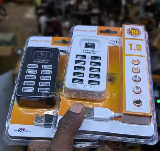 10-Port USB 2.0 Hub - 1
